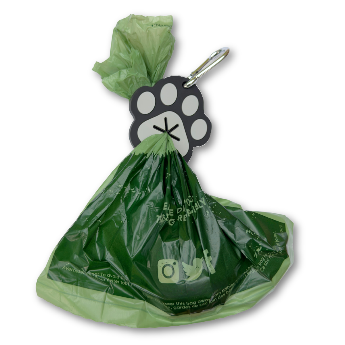 Poo Bag Carrier Paw Print